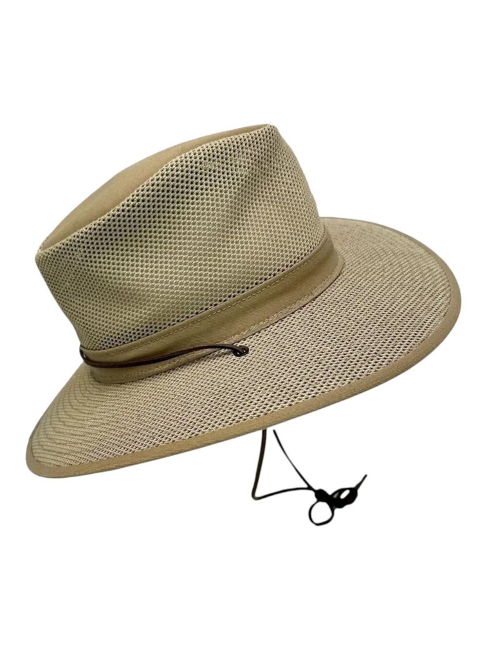 Henschel Mens Hat Aussie Breathable Size S Tan Canvas USA Holiday‎ Sun Travel